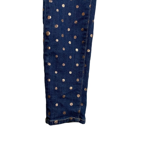 Fidelity Denim Belvedere Mid Rise Skinny Jean Rose Gold Dots 29 FLAWED Belt Loop - Picture 3 of 15